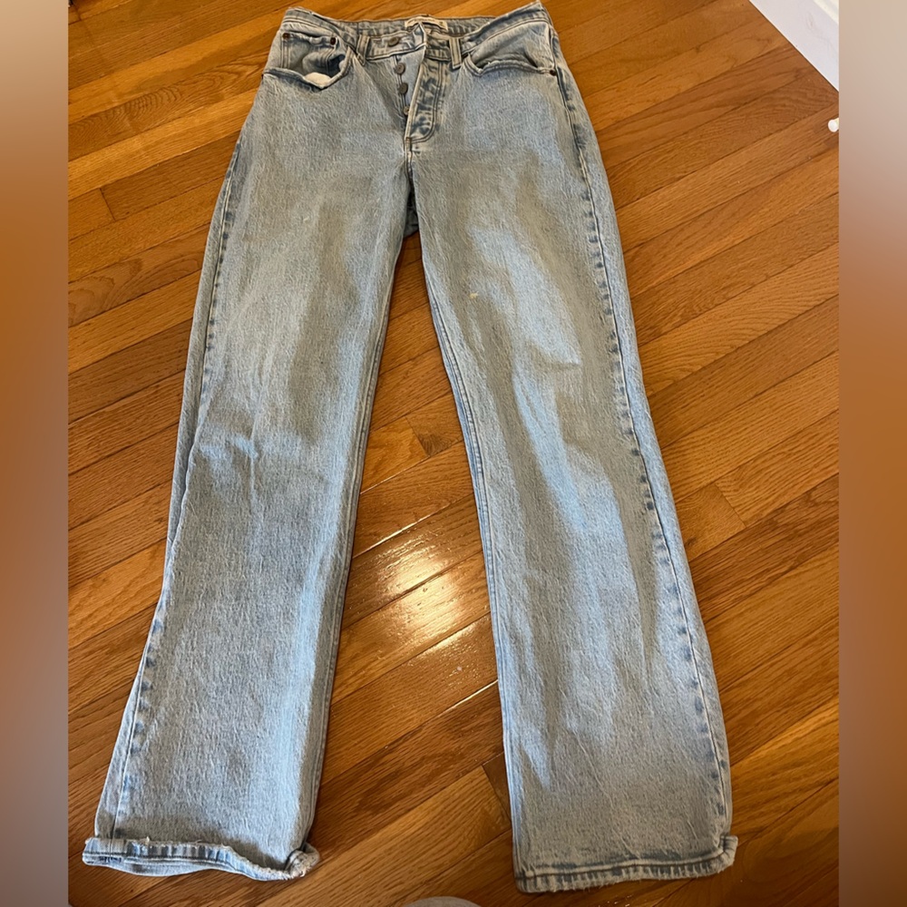 Abercrombie low rise baggy jeans
